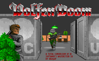 Title screen of Wolfendoom