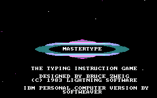 Title screen of MasterType