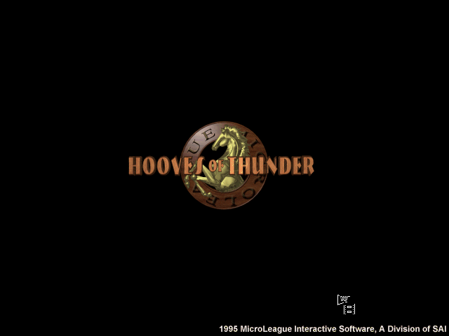 Title screen of Hooves of Thunder!