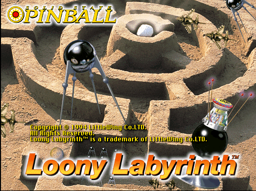 Title screen of Loony Labyrinth
