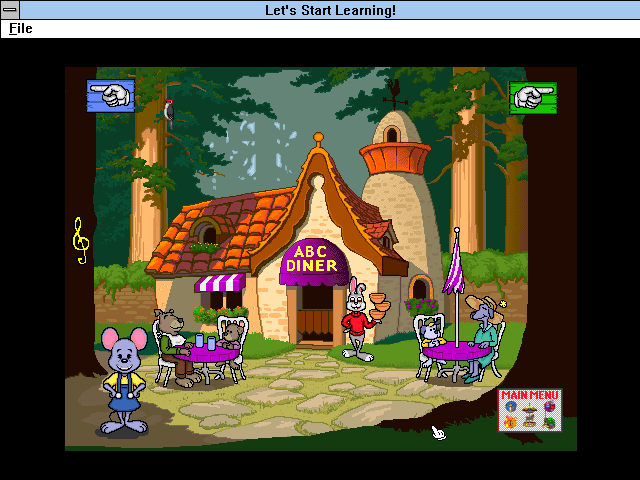 Gameplay of Reader Rabbit and Friends: Let's Start Learning!