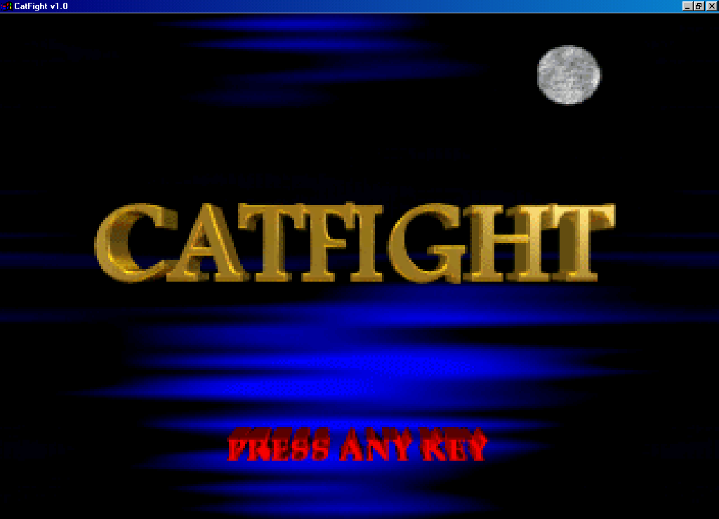 Title screen of CatFight: The Ultimate Female Fighting Game