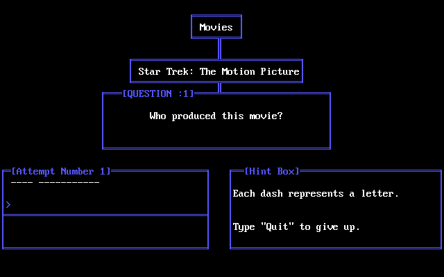 Gameplay of Trivial Trek