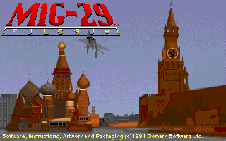 Title screen of MiG-29 Fulcrum
