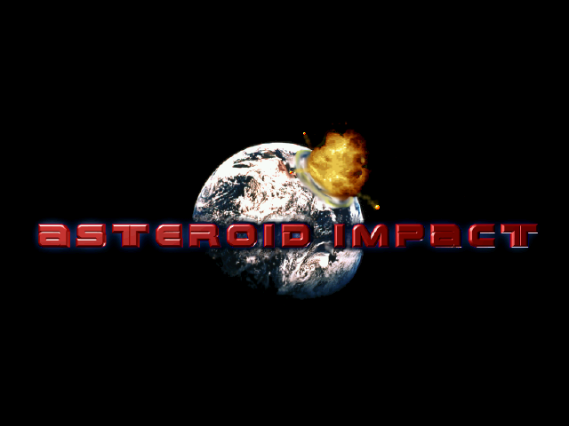 Title screen of Asteroid Impact