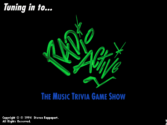 Title screen of Radio Active