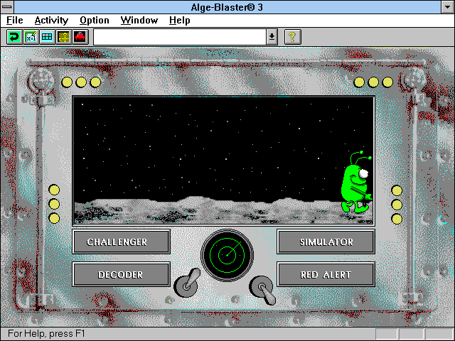Title screen of Alge-Blaster 3