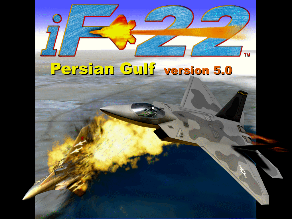 Title screen of iF-22: Peacekeeping Mission - Persian Gulf