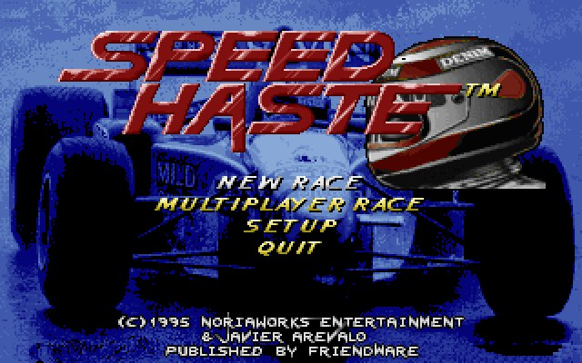 Title screen of Speed Haste