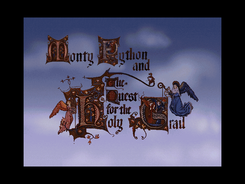 Title screen of Monty Python & the Quest for the Holy Grail