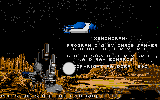 Title screen of Xenomorph