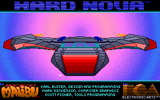 Title screen of Hard Nova