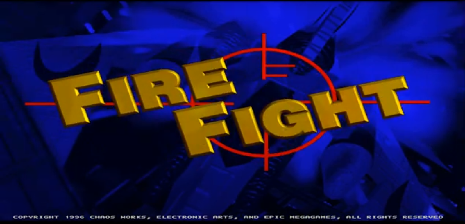 Title screen of Fire Fight