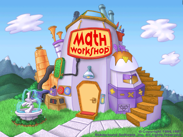 Title screen of Math Workshop