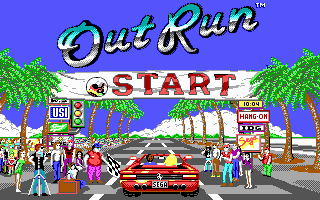 Title screen of Out Run