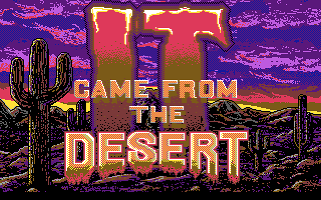 Title screen of It Came From The Desert
