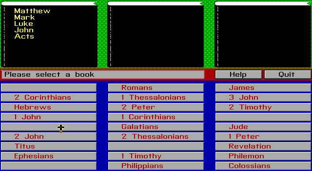 Gameplay of Animated New Testament, The