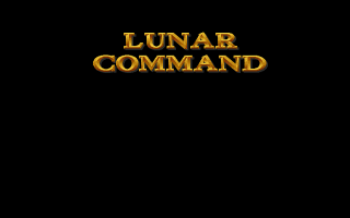 Title screen of Lunar Command