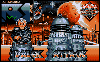 Title screen of Dalek Attack