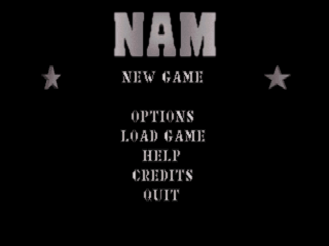 Title screen of NAM