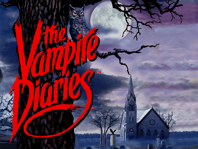 Title screen of The Vampire Diaries