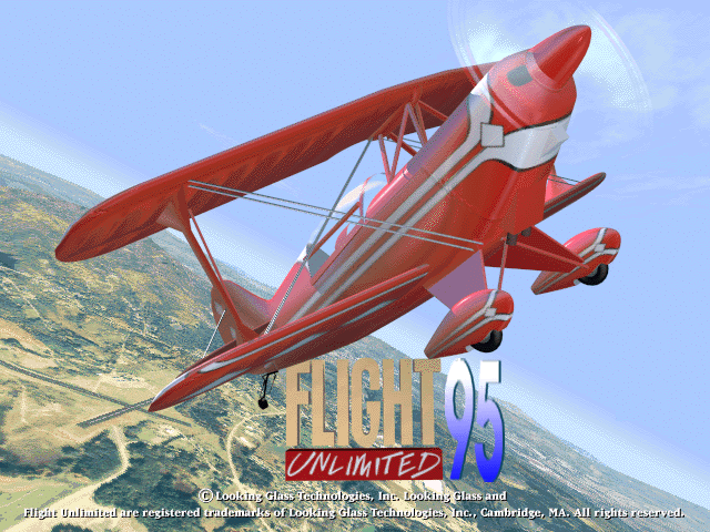 Title screen of Flight Unlimited