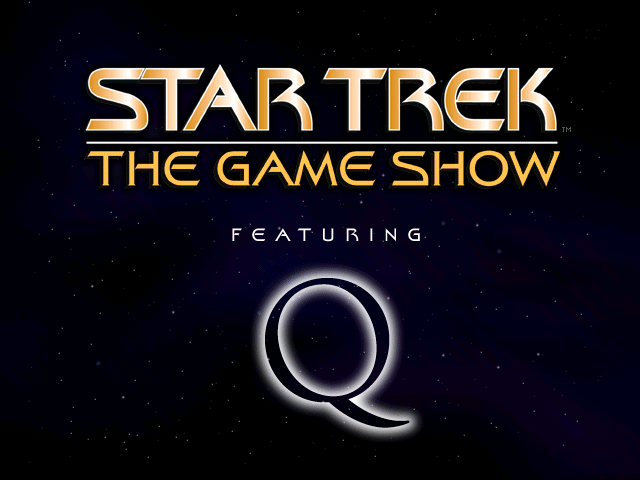 Title screen of Star Trek: The Game Show