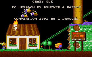 Title screen of Crazy Sue