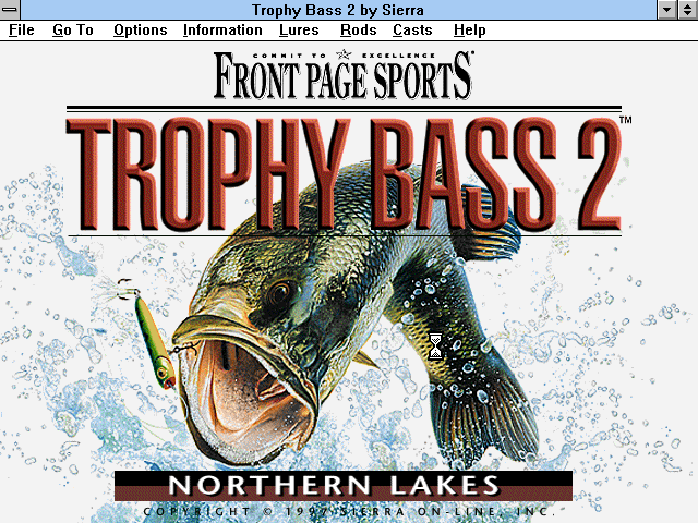 Title screen of Trophy Bass 2: Northern Lakes