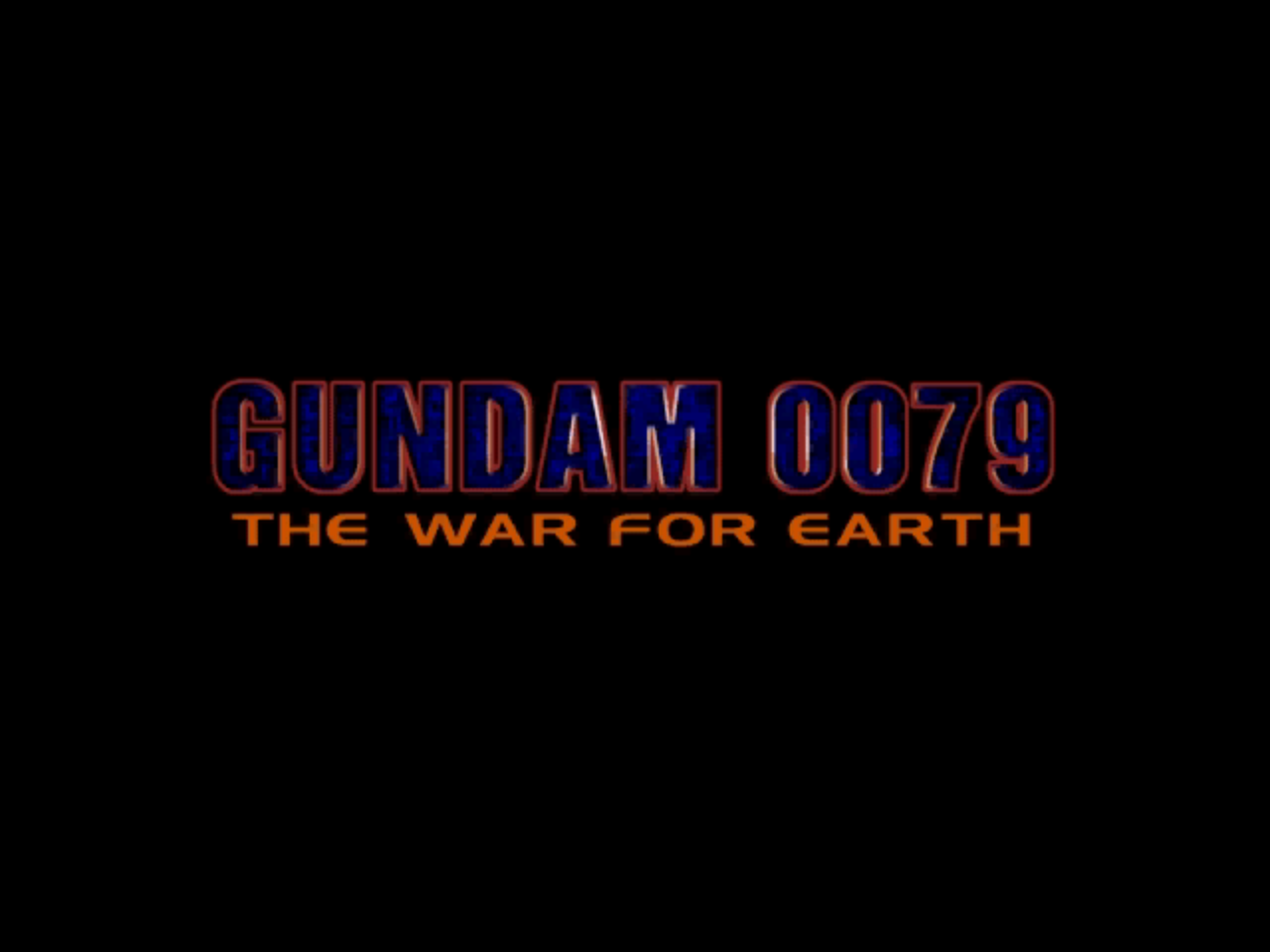 Title screen of Gundam 0079: The War for Earth