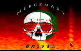 Title screen of Mercenary Sniper
