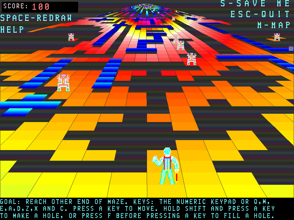Title screen of Moraff's Super Entrap