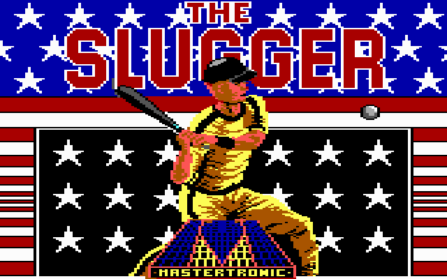 Title screen of The Slugger