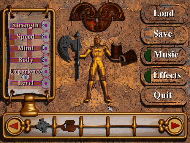 Gameplay of Druid: Daemons of the Mind