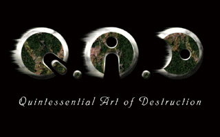 Title screen of QAD: Quintessential Art of Destruction