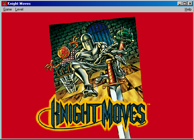 Title screen of Knight Moves