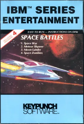 Box front of Space Battles, United States