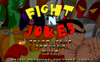 Title screen of Fight'N'Jokes