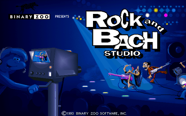 Title screen of Rock and Bach Studio