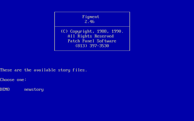 Title screen of Figment: The Imagination Processor