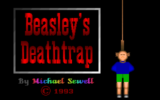 Title screen of Beasley's Deathtrap