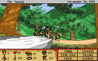 Gameplay of Discovering America