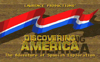 Title screen of Discovering America