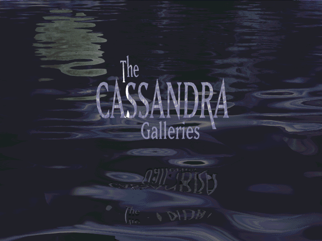 Title screen of The Cassandra Galleries