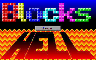 Title screen of Blocks from Hell