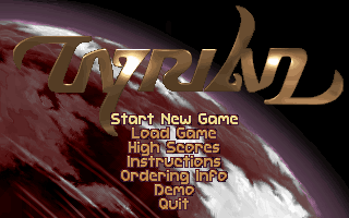 Title screen of Tyrian
