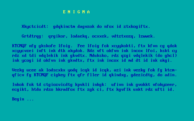 Gameplay of Enigma (1996)