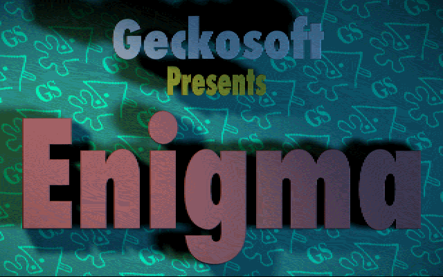 Title screen of Enigma (1996)