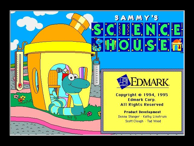 Title screen of Sammy's Science House