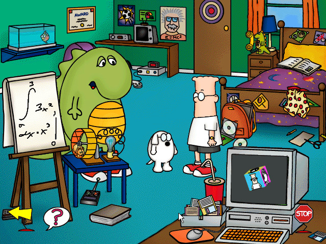 Gameplay of Young Dilbert Hi-Tech Hijinks